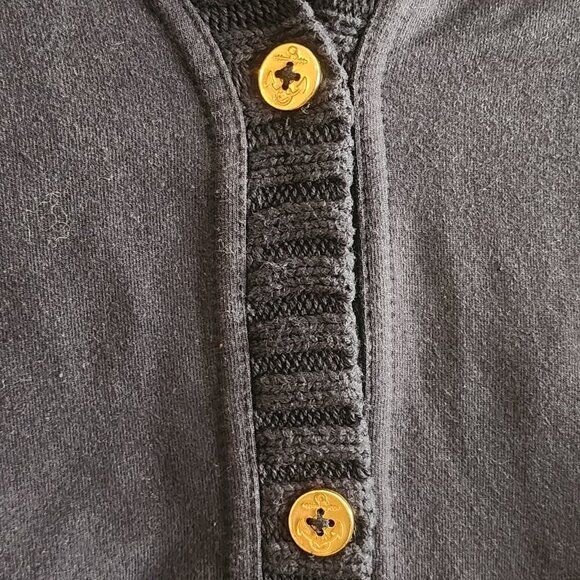 Lauren Ralph Lauren Womens Button Front Cardigan Long Sleeve Navy Blue Size S - Picture 3 of 6